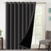 Blackout curtains self jacquard grey 3