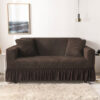 Bubble sofa cover brown 1