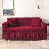 Bubble sofa cover maroon 1