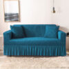 Bubble sofa cover teal 1