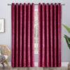 Embossed velvet curtains burgundy 1