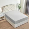 Export cotton fitted sheet light grey