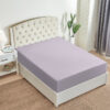 Export cotton fitted sheet light purple