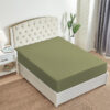 Export cotton fitted sheet olive