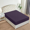 Export cotton fitted sheet plum