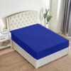 Export cotton fitted sheet royal blue