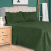 Export cotton plain bedsheet Green