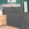 Export cotton plain bedsheet grey