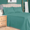 Export cotton plain bedsheet teal