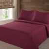 Microfiber Quilted Bedspread burgundy