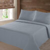 Microfiber Quilted Bedspread light grey