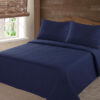 Microfiber Quilted Bedspread navy