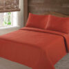 Microfiber Quilted Bedspread rust