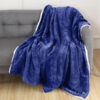 Sherpa Fleece Blanket Blue