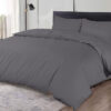 Cotton Duvet Cover Set Gray