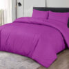 Cotton Duvet Cover Set Purple