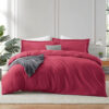 Velvet Duvet Cover Set Burgundy