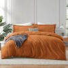 Velvet Duvet Cover Set Copper